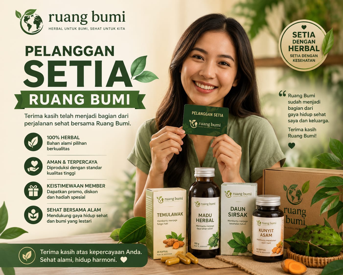 Pelanggan Setia RuangBumi