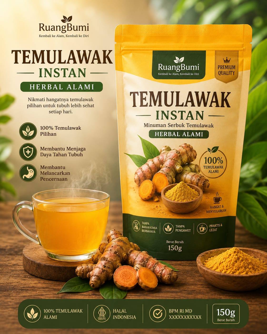 Temulawak Instan Sachet