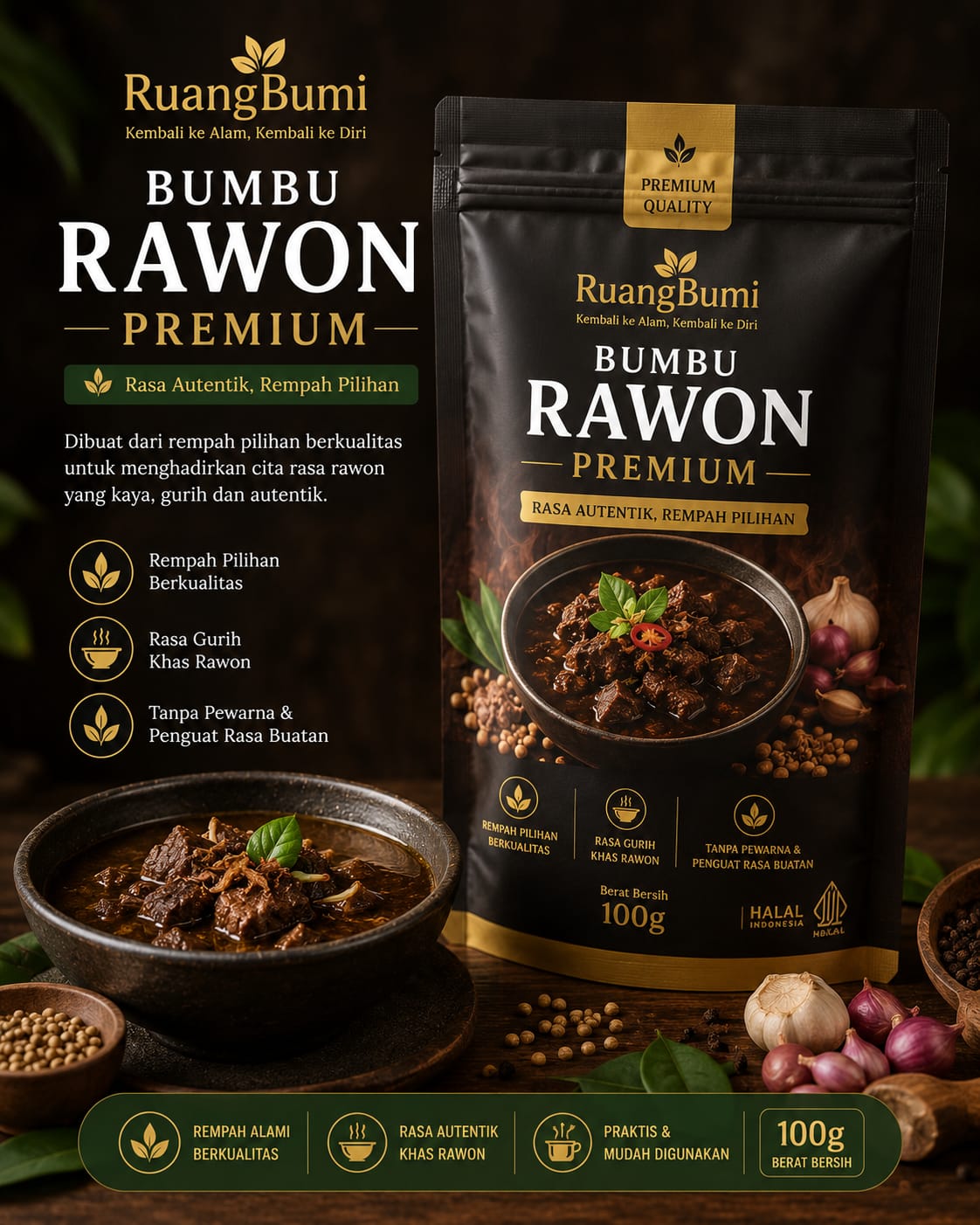 Rempah Bumbu Rawon Premium