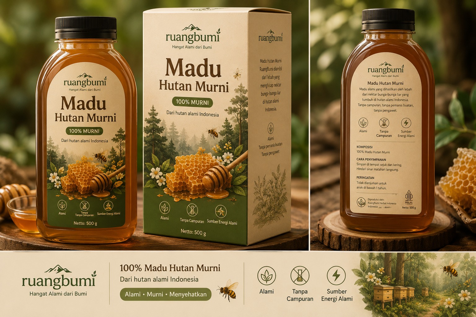 Madu Hutan Murni Asli
