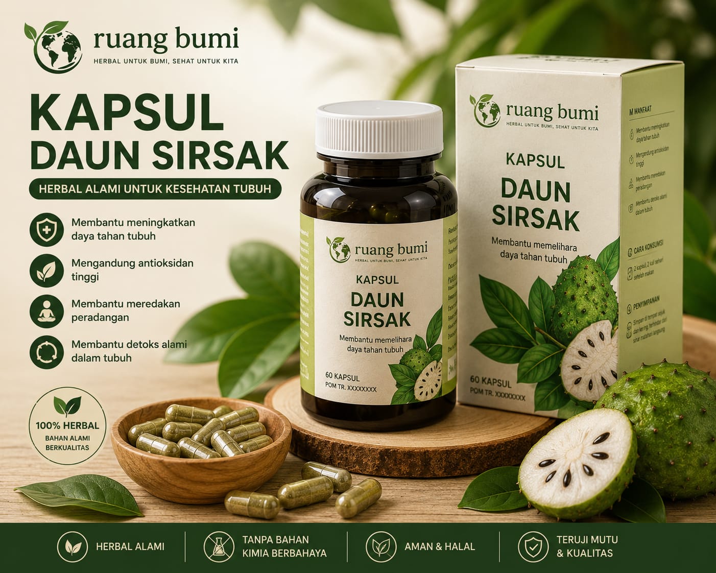kapsul daun sirsak